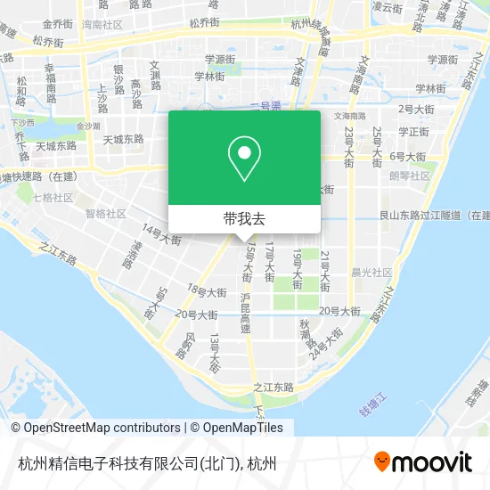 杭州精信电子科技有限公司(北门)地图