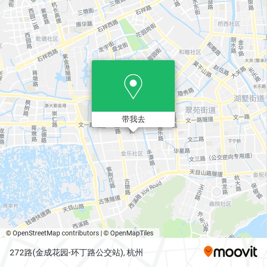 272路(金成花园-环丁路公交站)地图