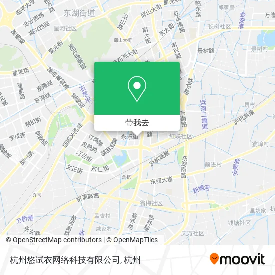 杭州悠试衣网络科技有限公司地图