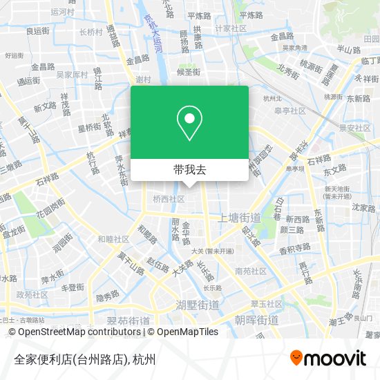 全家便利店(台州路店)地图