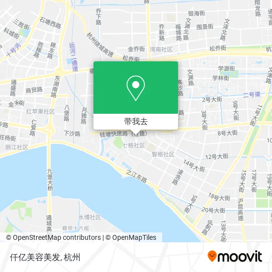 仟亿美容美发地图