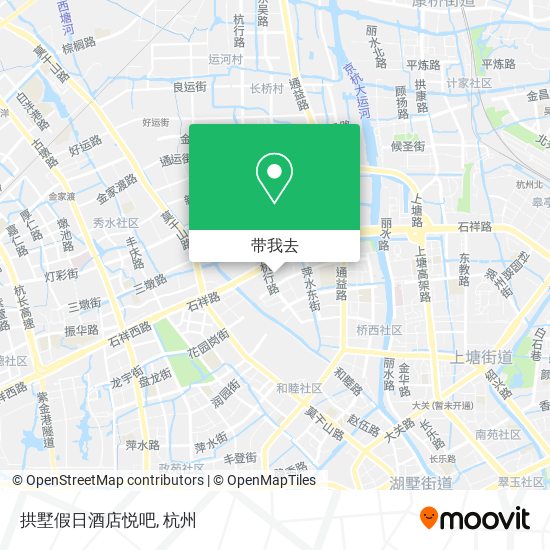 拱墅假日酒店悦吧地图