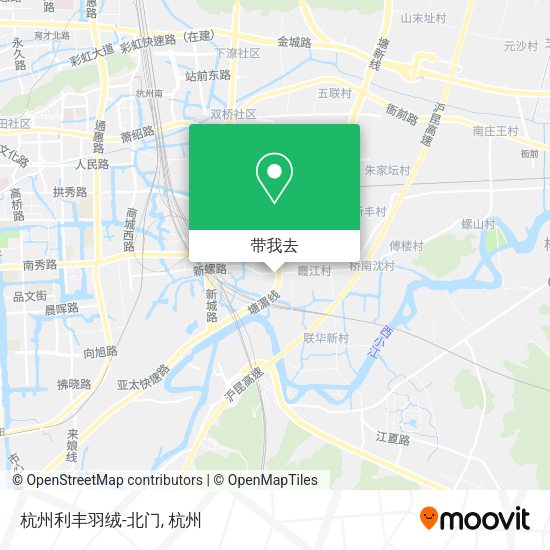 杭州利丰羽绒-北门地图