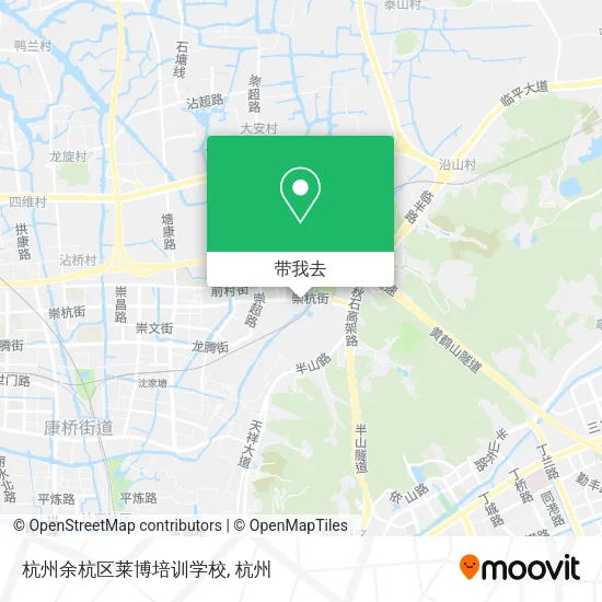 杭州余杭区莱博培训学校地图