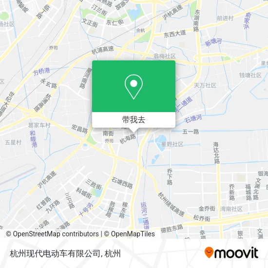 杭州现代电动车有限公司地图