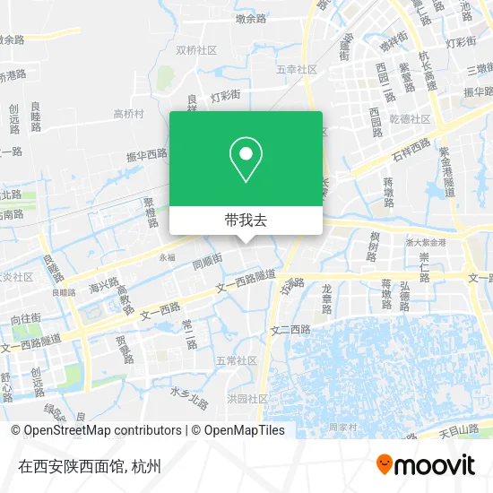 在西安陕西面馆地图
