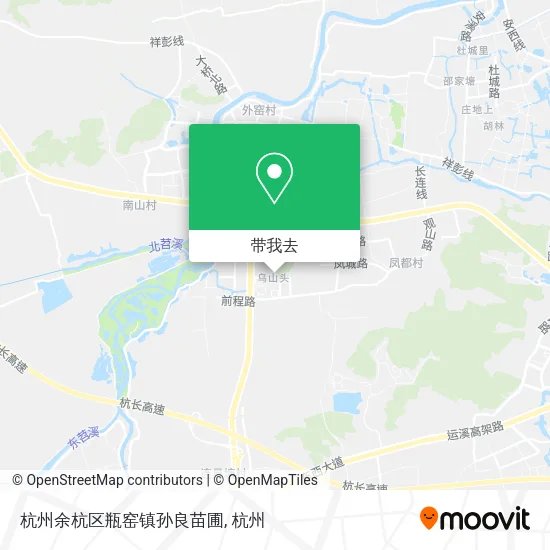 杭州余杭区瓶窑镇孙良苗圃地图