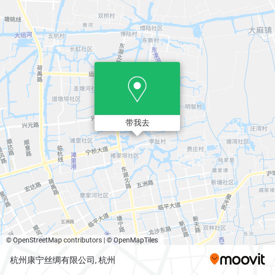 杭州康宁丝绸有限公司地图