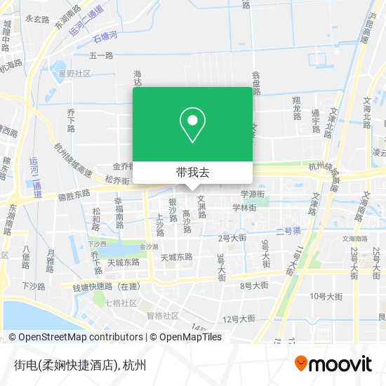 街电(柔娴快捷酒店)地图