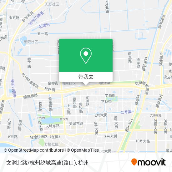文渊北路/杭州绕城高速(路口)地图