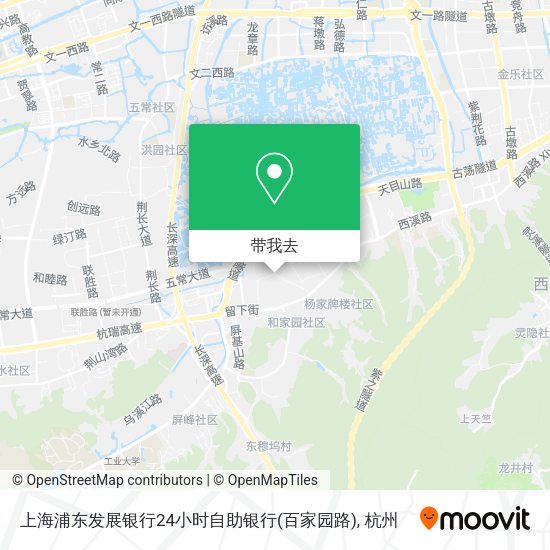 上海浦东发展银行24小时自助银行(百家园路)地图