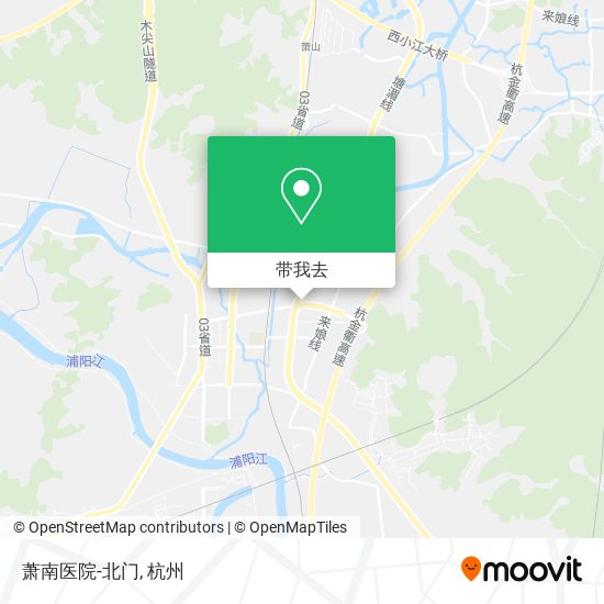 萧南医院-北门地图