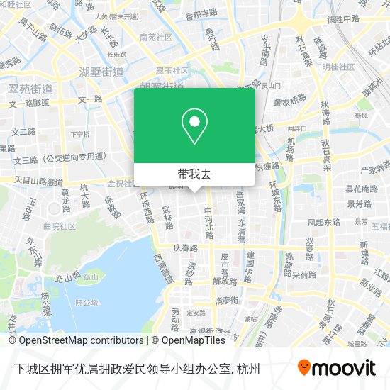 下城区拥军优属拥政爱民领导小组办公室地图