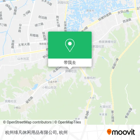 杭州缔凡休闲用品有限公司地图