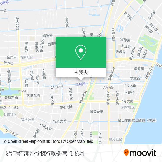 浙江警官职业学院行政楼-南门地图