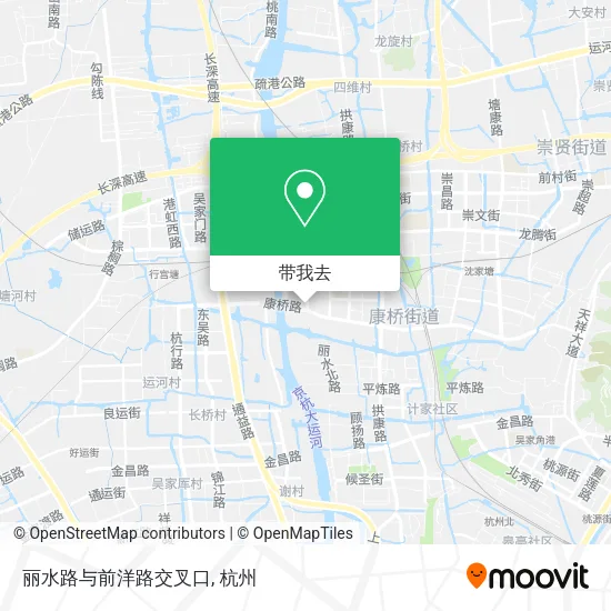 丽水路与前洋路交叉口地图
