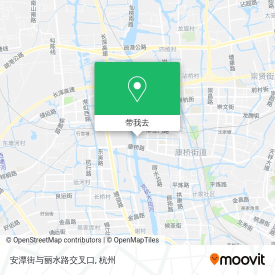 安潭街与丽水路交叉口地图