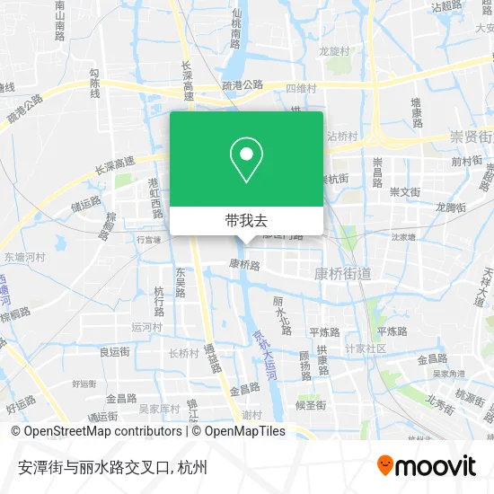 安潭街与丽水路交叉口地图