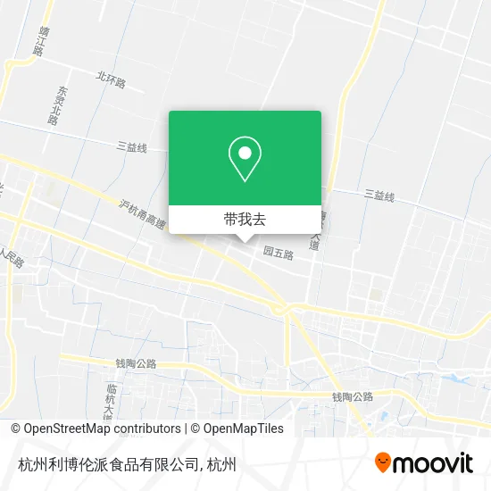 杭州利博伦派食品有限公司地图
