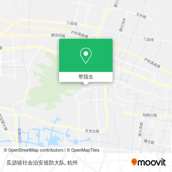 瓜沥镇社会治安巡防大队地图