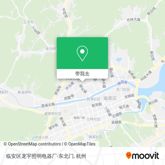 临安区龙宇照明电器厂-东北门地图