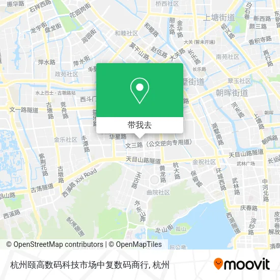 杭州颐高数码科技市场中复数码商行地图