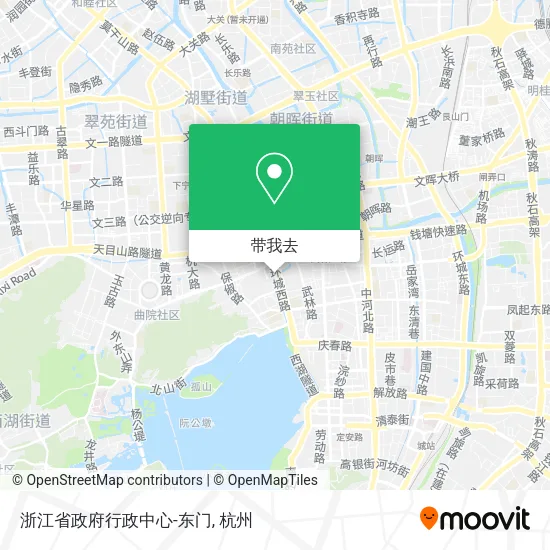 浙江省政府行政中心-东门地图