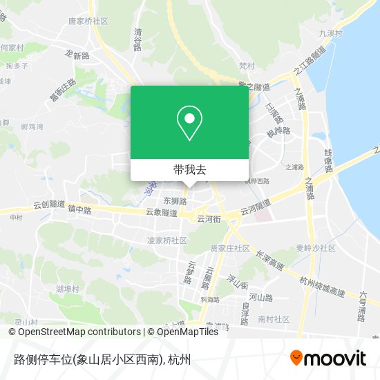 路侧停车位(象山居小区西南)地图