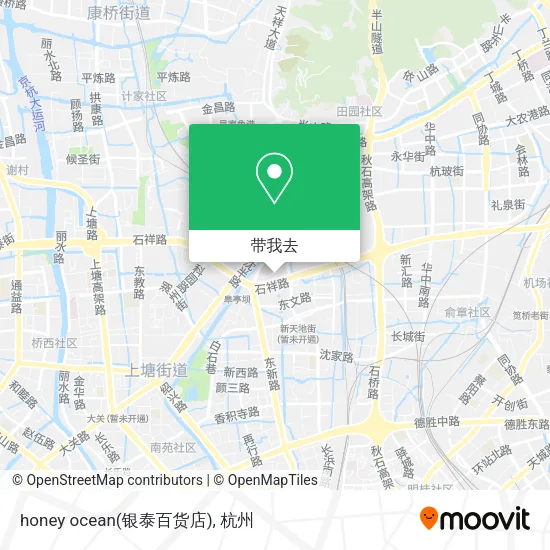 honey ocean(银泰百货店)地图