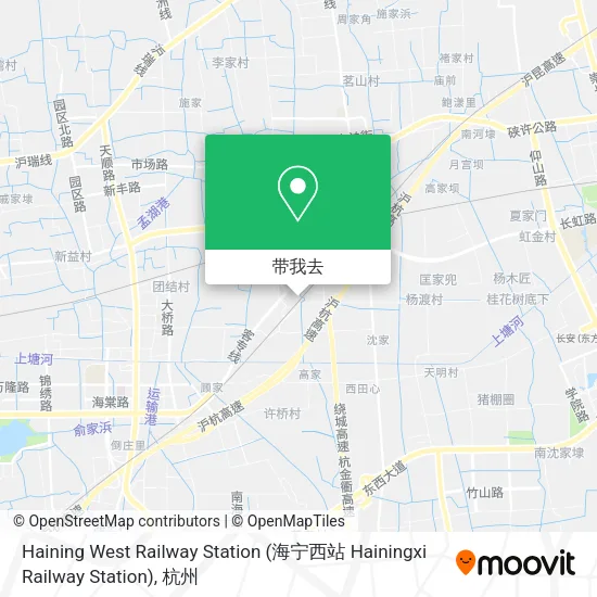 Haining West Railway Station (海宁西站 Hainingxi Railway Station)地图