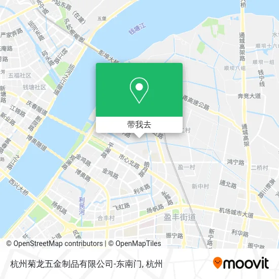 杭州菊龙五金制品有限公司-东南门地图