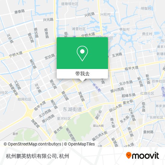 杭州鹏英纺织有限公司地图
