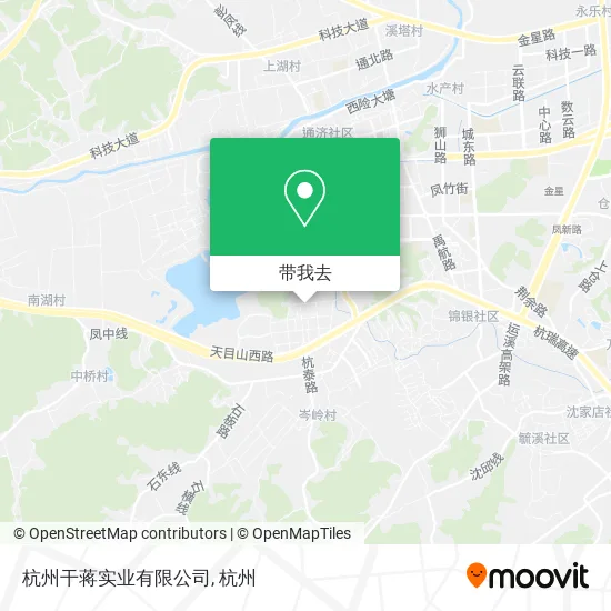 杭州干蒋实业有限公司地图