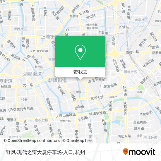 野风·现代之窗大厦停车场-入口地图