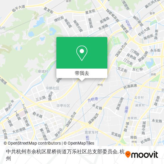 中共杭州市余杭区星桥街道万乐社区总支部委员会地图