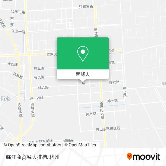 临江商贸城大排档地图