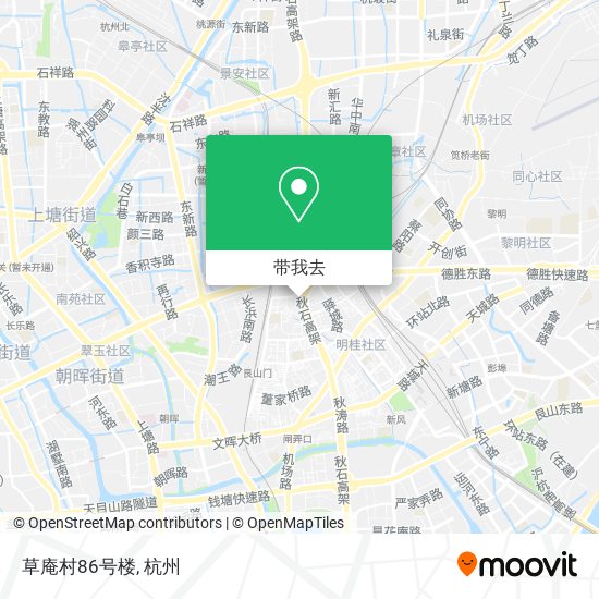 草庵村86号楼地图