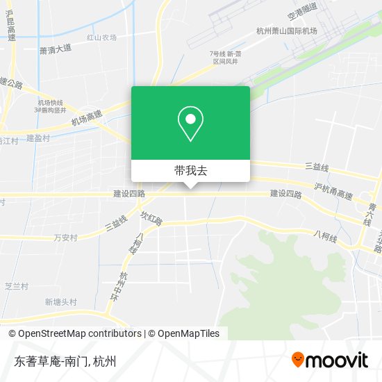 东蓍草庵-南门地图