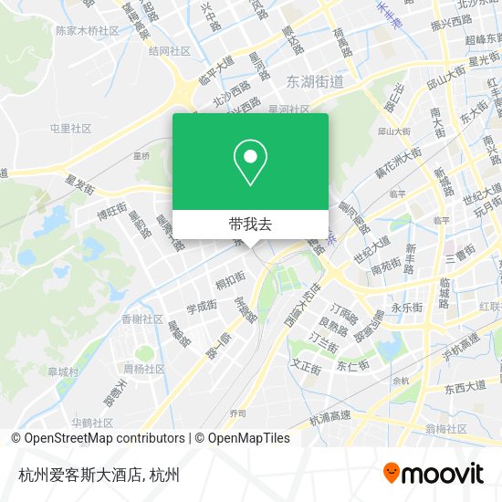 杭州爱客斯大酒店地图