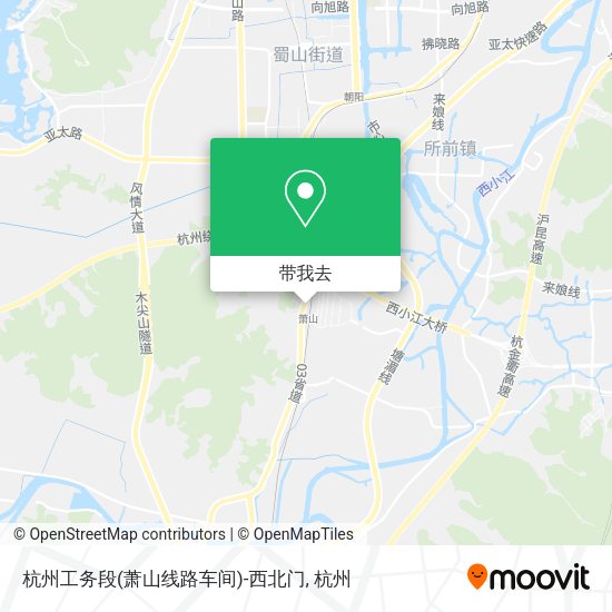 杭州工务段(萧山线路车间)-西北门地图
