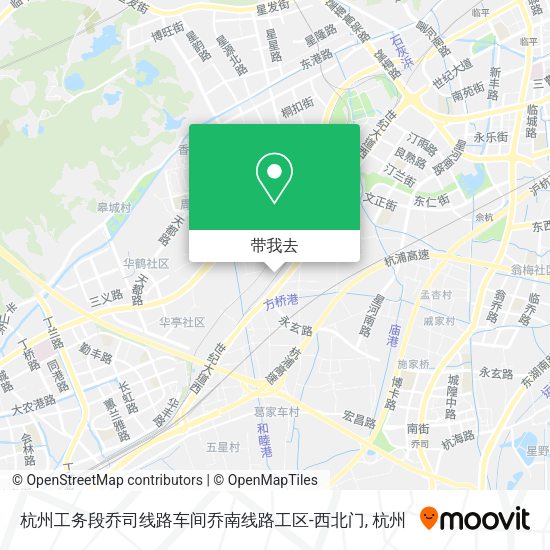 杭州工务段乔司线路车间乔南线路工区-西北门地图