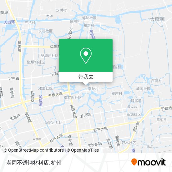老周不锈钢材料店地图