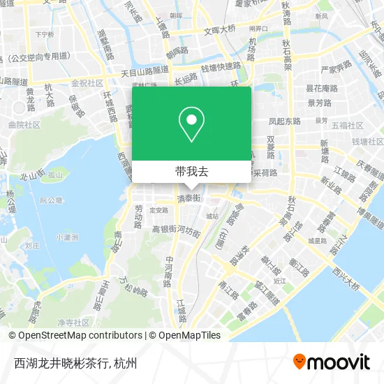 西湖龙井晓彬茶行地图