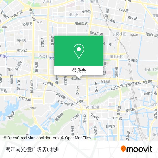 蜀江南(心意广场店)地图