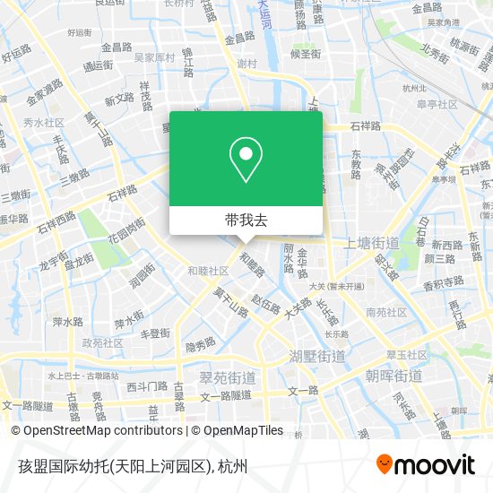 孩盟国际幼托(天阳上河园区)地图