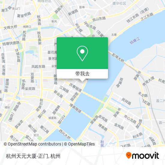 杭州天元大厦-正门地图
