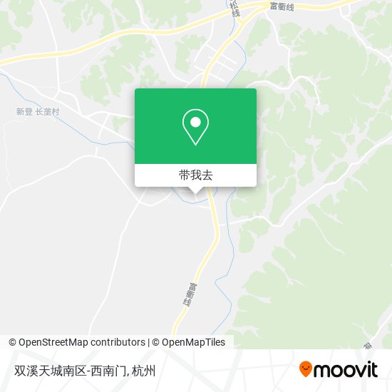 双溪天城南区-西南门地图