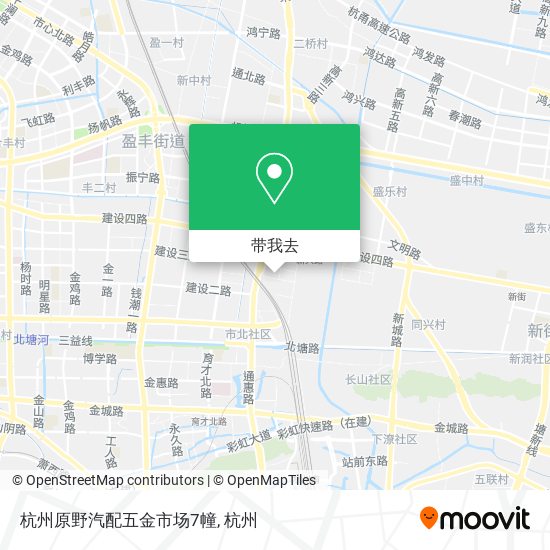 杭州原野汽配五金市场7幢地图