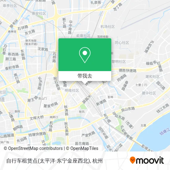 自行车租赁点(太平洋·东宁金座西北)地图
