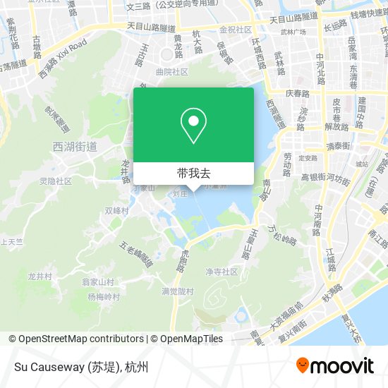Su Causeway (苏堤)地图